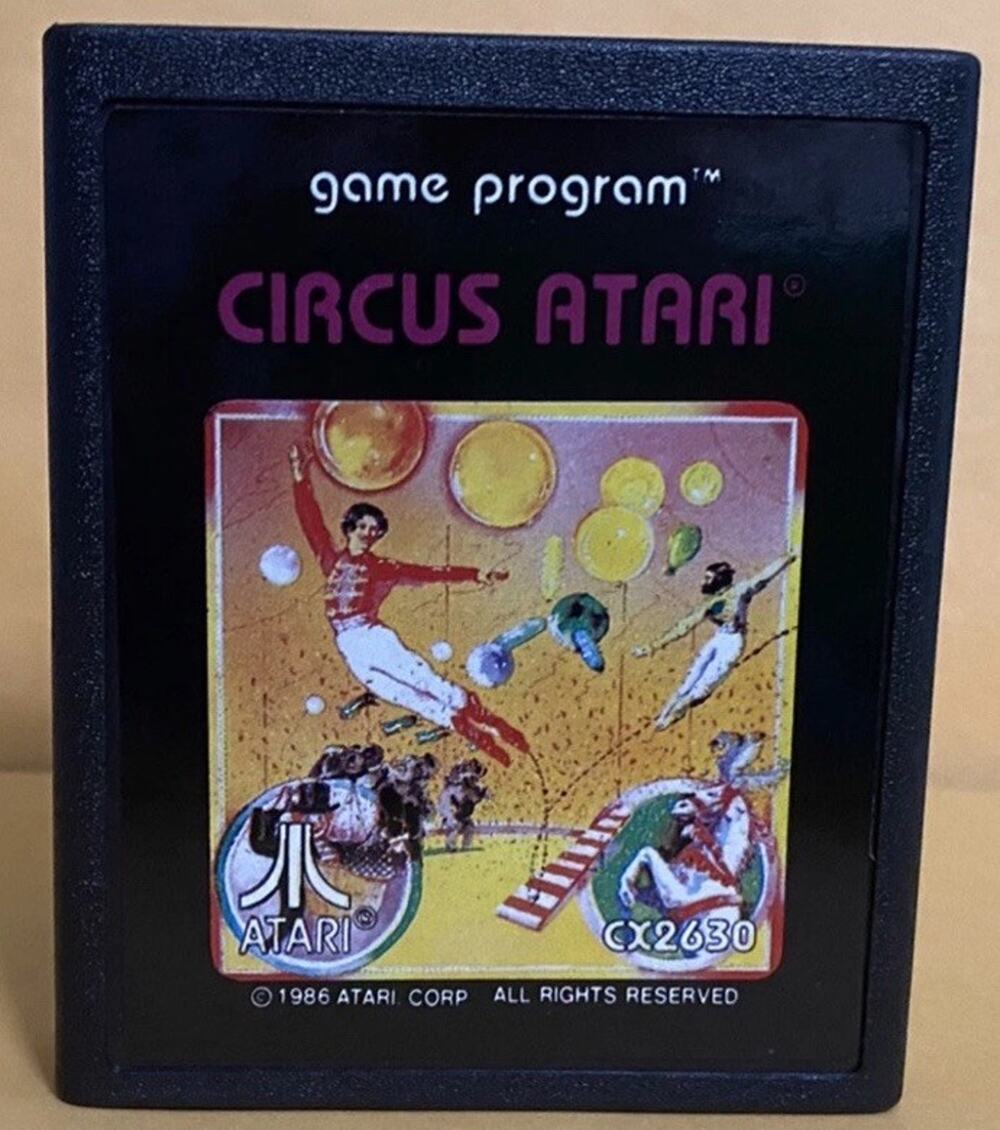 Circus Atari Game Cartridge